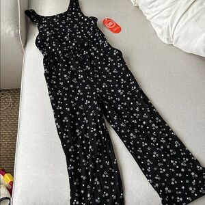 NWT Girl’s Black Stars Sleeveless Jumpsuit